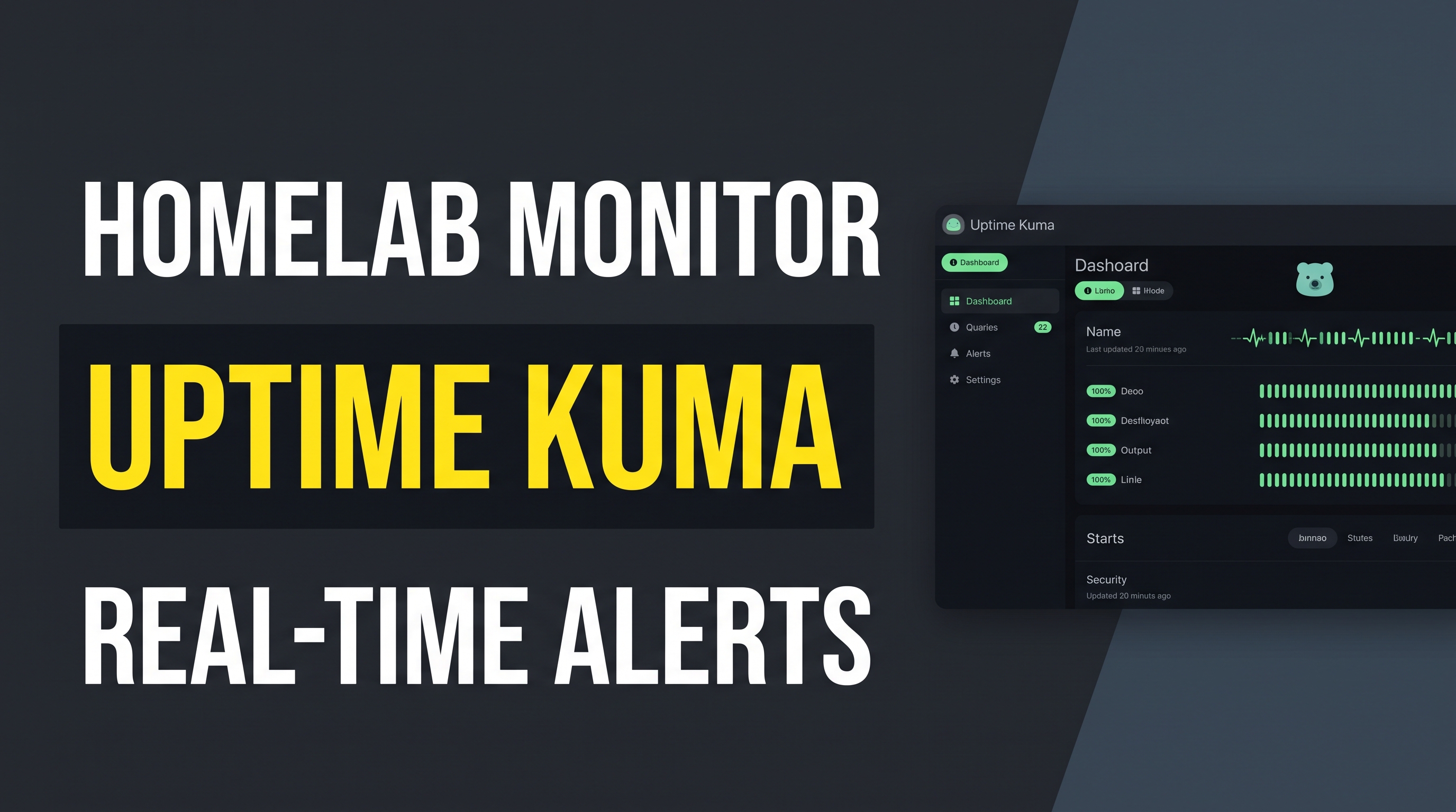 Uptime Kuma Server Monitoring Preview